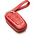 thumbnail image 1 of Vitodeco Genuine Leather Smart Key Fob Case Compatible with Lincoln Aviator, Lincoln Corsair, Lincoln Nautilus, Lincoln Navigator (5-Button, Red), 1 of 6
