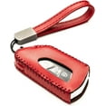 thumbnail image 1 of Vitodeco Genuine Leather Smart Key Fob Case Compatible with Volkswagen MK8 Golf GTI, ID4, Atlas (3-Button, Red), 1 of 6
