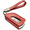 thumbnail image 1 of Vitodeco Genuine Leather Smart Key Fob Case Compatible with Volkswagen MK8 Golf GTI, ID4, Atlas (5-Button, Red), 1 of 6