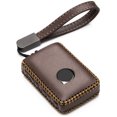 thumbnail image 1 of Vitodeco Genuine Leather Smart Key Fob Case Compatible with Volvo XC60, XC90, S90, V90 2019-2025 (4-Button, Brown), 1 of 5