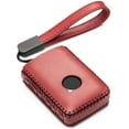 thumbnail image 1 of Vitodeco Genuine Leather Smart Key Fob Case Compatible with Volvo XC60, XC90, S90, V90 2019-2025 (4-Button, Red), 1 of 5