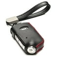 thumbnail image 1 of Vitodeco Genuine Leather Smart Key Fob Case Cover Compatible with Kia Stinger (2019-2023 Models) - 4-Button, Black/Red, 1 of 5