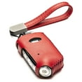 thumbnail image 1 of Vitodeco Genuine Leather Smart Key Fob Case Cover Compatible with Kia Stinger (2019-2023 Models) - 4-Button, Red, 1 of 5