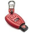 thumbnail image 1 of Vitodeco Genuine Leather Smart Key Fob Case Cover Protector Compaitble with Infiniti QX30 2017 - 2018 (3-Button, Red), 1 of 5