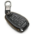 thumbnail image 1 of Vitodeco Genuine Leather Smart Key Fob Case Protector Compatible for Alfa Romeo Giulia, Stelvio, Tonale (2017 - 2025 Models) - 5-Button, Black, 1 of 6