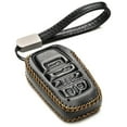 thumbnail image 1 of Vitodeco Genuine Leather Smart Key Fob Case Cover Protector Compatible for Toyota Sienna (2021 - 2026 Models) - 6-Button, Black, 1 of 5