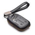 thumbnail image 1 of Vitodeco Genuine Leather Smart Key Fob Case with Leather Strap Compatible for GMC Acadia, GMC Terrain (2017 - 2025 Models ) - 5-Button, Black, 1 of 5