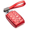 thumbnail image 1 of Vitodeco Leather Key Fob Case Compatible for 2017-2020 Genesis G70, G80, G90, Tailgate, 4-Button, Red, 1 of 6