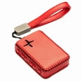 thumbnail image 1 of Vitodeco Leather Remote Key Fob Cover Case Protector Holder Compatible with Polestar - 4 Buttons, Red, 1 of 5