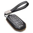 thumbnail image 1 of Vitodeco Leather Smart Key Fob Case Compatible for Infiniti QX60, QX50, Q50, Q60, QX55 (5-Button, Black), 1 of 5