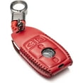 thumbnail image 1 of Vitodeco Leather Smart Key Fob Case Compatible for Mercedes-Benz A, C, E, S, CLA, CLS, GLA, GLB, GLC, GLE, GLS, G Glass 2017 - 2022 (4-Button, Red), 1 of 5