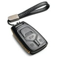 thumbnail image 1 of Vitodeco Leather Smart Key Fob Case Compatible with Audi A4, A5, Q7, S4, S5, SQ5, TT 2017 - 2022 (4-Button, Black), 1 of 5