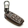 thumbnail image 1 of Vitodeco Leather Smart Key Fob Case Cover Holder Protector Compatible with Audi (4-Button, Brown), 1 of 6