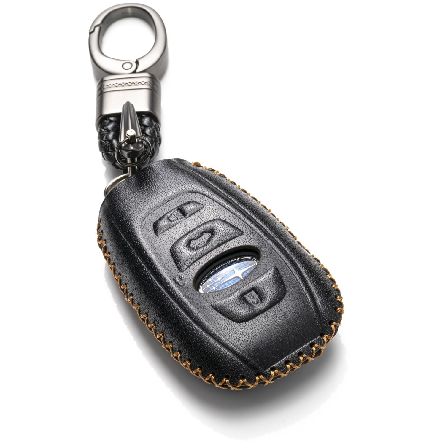 Vitodeco Leather key fob cover compatible for Subaru Forester