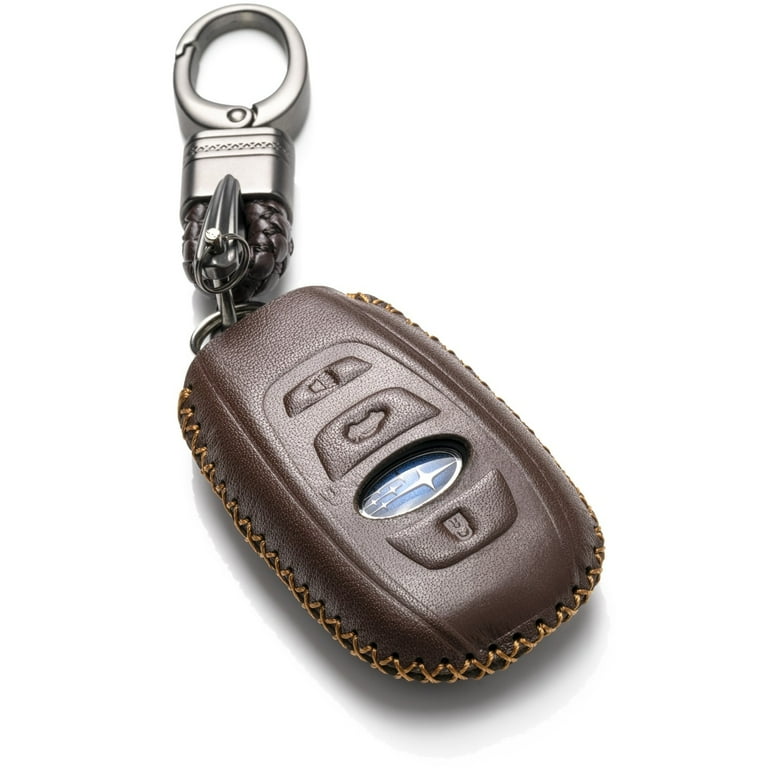 Vitodeco Leather key fob cover compatible for Subaru Forester