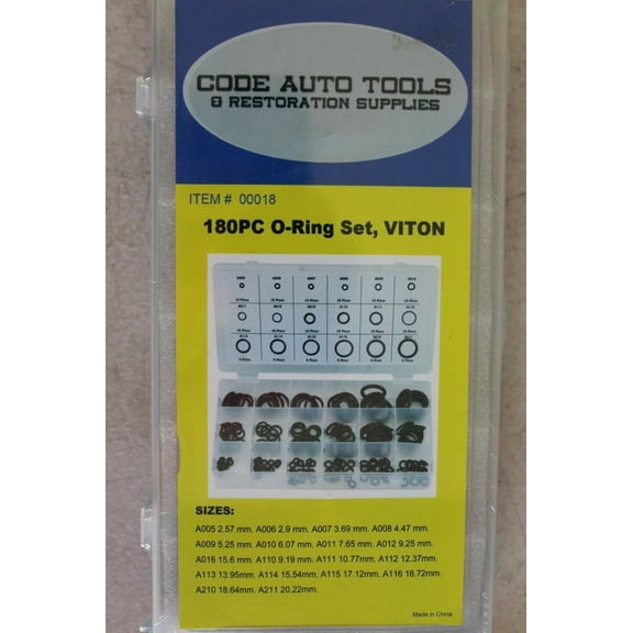 Viton O Ring Kit, 180 pc