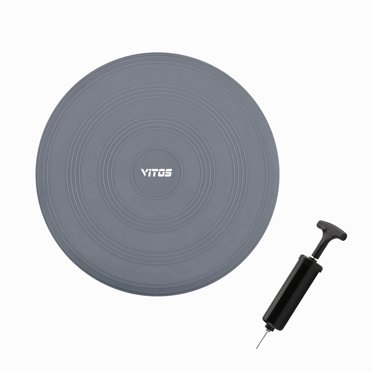 Coussin D'équilibre Gaiam Balance Disc - Gris - Pour Gym Et Bureau (Charge Max 400kg)