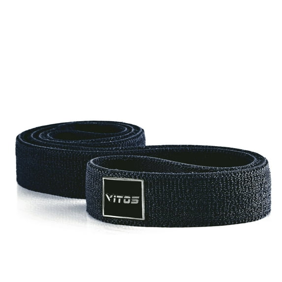 Vitos Fitness Polyester V-Power Band | Allergy Prevention Snap Proof Pull Up Assist Heavy Duty Resistance Mobility Lifting Perfect Body Stretching Training (#5 X-Heavy, Navy)