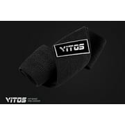Vitos Fitness Resistance Exercise Workout Hip Band | for Men Women Soft Fabric Non Slip Design Bands Clothe Fitness Loop Circle Exercise Legs Butt (Black Large)