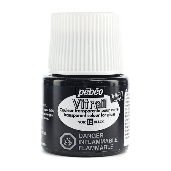 Vitrail Paint black, 45 ml (pack of 3)