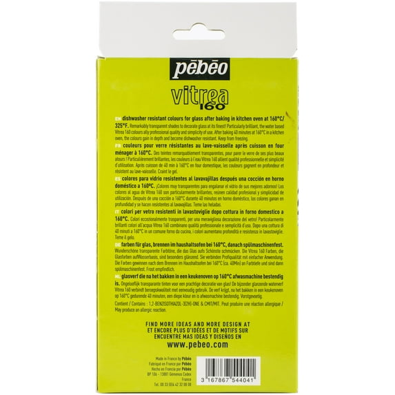 Vitrea 160 Glass Paint Set 20ml 12/Pkg-Discovery - Glossy