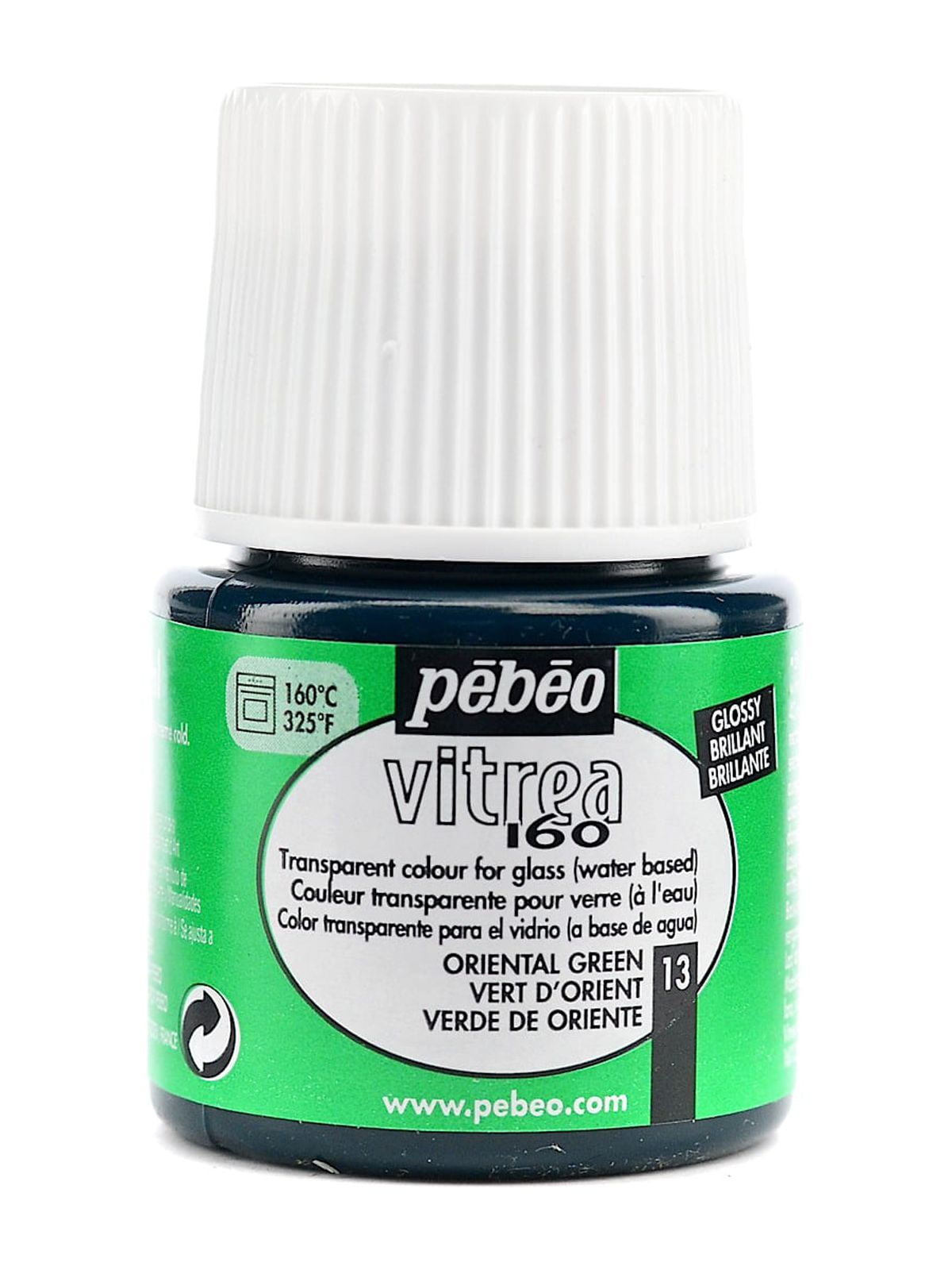 Vitrea 160 Glass Paint oriental green, gloss, 45 ml (pack of 3)