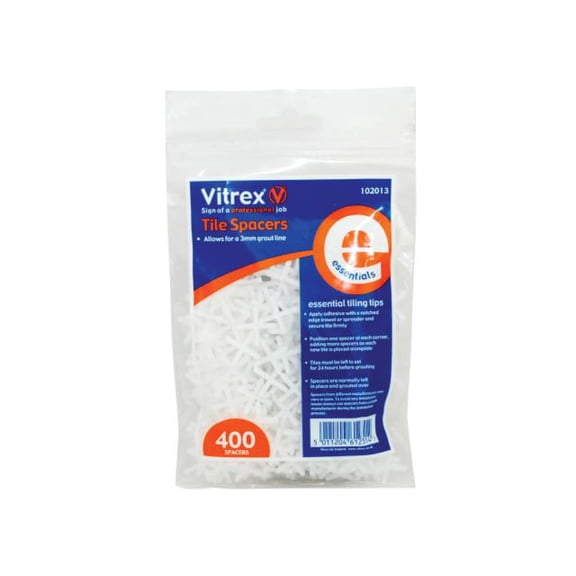 Vitrex - Essential Tile Spacers 3mm (Pack 400)