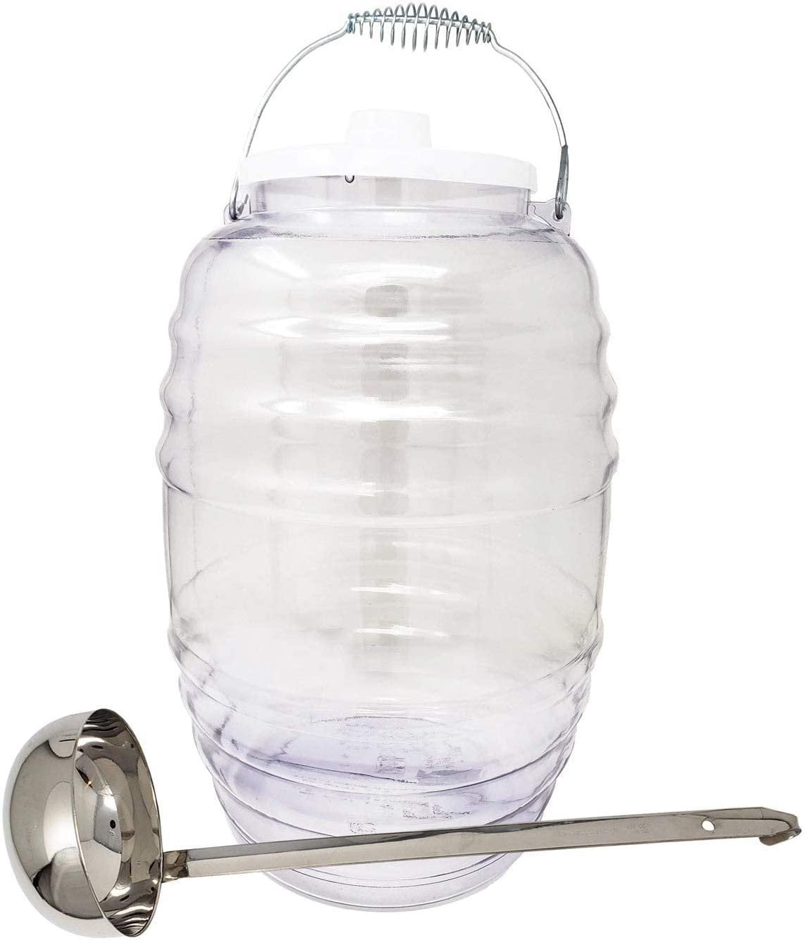 1 Gallon Jug with Lid and Spout - Aguas Frescas Vitrolero Plastic Water  Container - 1 Gallon Drink Dispenser - Large Beverage Dispenser Ideal for  Agua