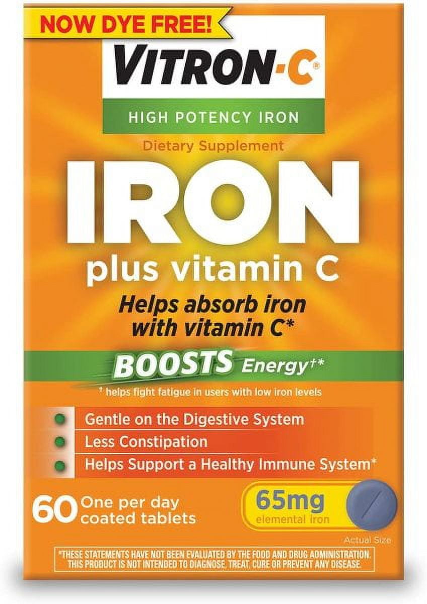 Vitron-C Coated Tablets, 60 Tablets (Pack of 4)