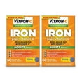 VitronC High Potency Iron Supplement with 125 mg Vitamin C, Orange, 60