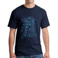 thumbnail image 1 of Vitruvian Call Box by Leonardo Da Vinci T-Shirt, 1 of 4