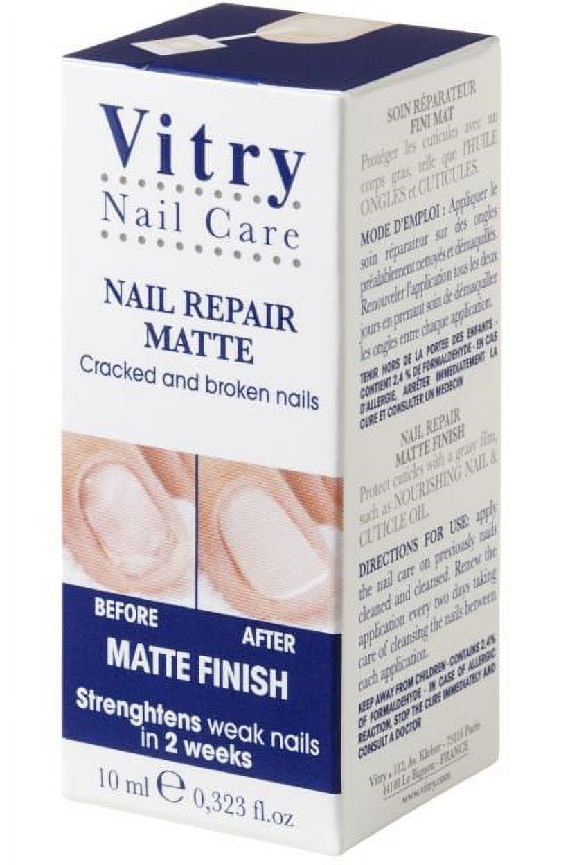 Vitry Nail Care Matte Nail Repair Treatment Varnish, 0.34 Fl Oz