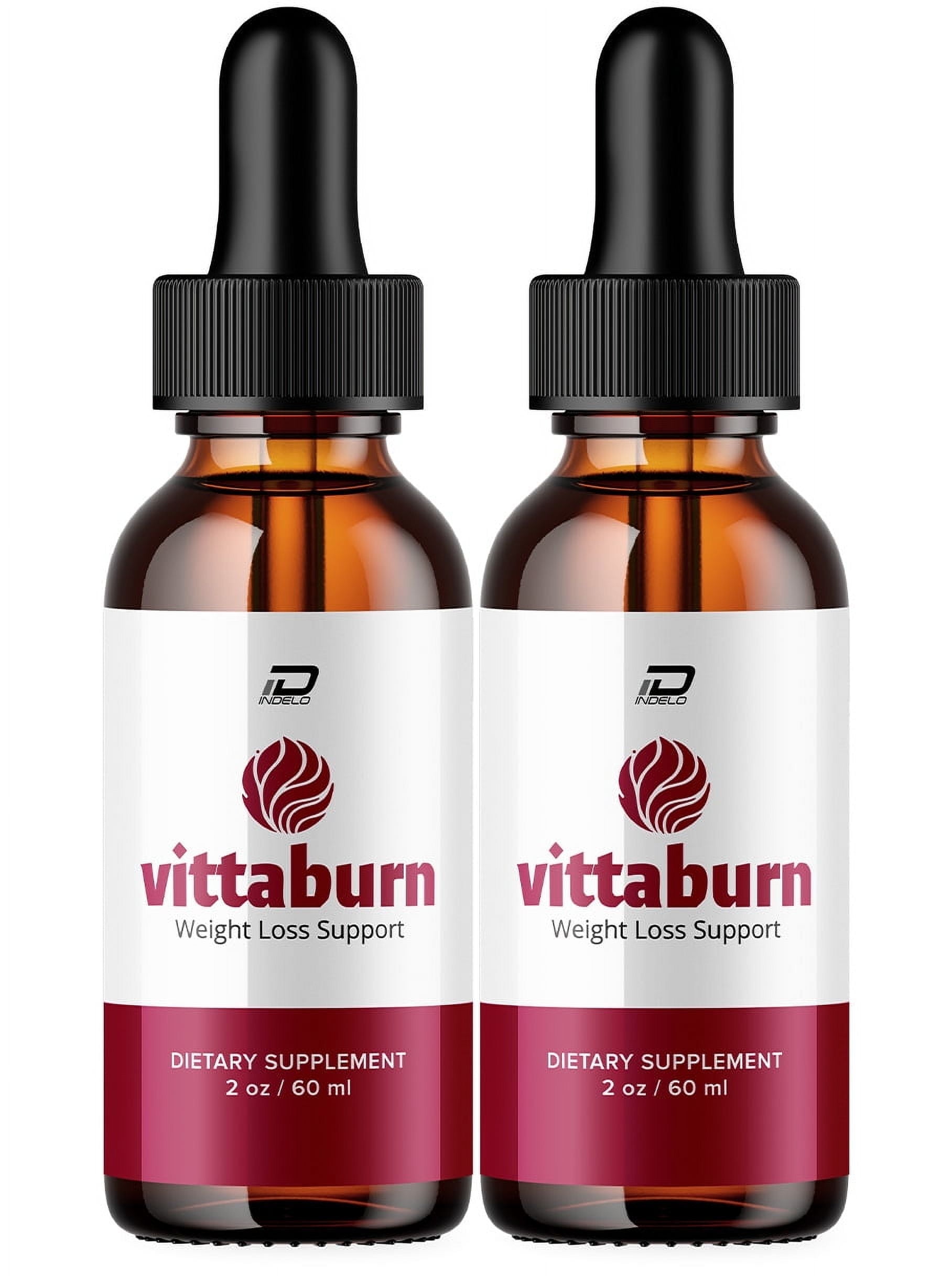 Vittaburn Drops Healthy Formula &ndash; Vitta burn Drops All Natural Healthy Levels, Extra Strength, Vittaburn Reviews, 2 Pack, 2 Month Supply