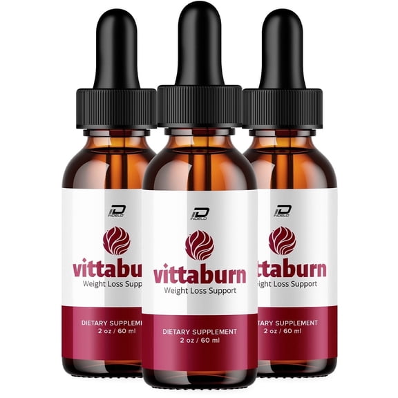 Vittaburn Drops Healthy Formula Vitta burn Drops All Natural Healthy Levels, Extra Strength, Vittaburn Reviews, 3 Pack, 3 Month Supply