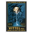 thumbnail image 1 of Vittel French Spa - Spring Water from The Vosges Mountain Ranges of France - Vintage Railroad Travel Poster by Leonetto Cappiello c.1912 - Master Art Print (Unframed) 13in x 19in, 1 of 4