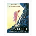 thumbnail image 1 of Vittel Grande Source Spring Water - Arthitic Diet (Régime des Arthitiques) - Vintage Travel Poster by Leonetto Cappiello c.1911 - Bamboo Fine Art 290gsm Paper (Unframed) 17x22in, 1 of 4