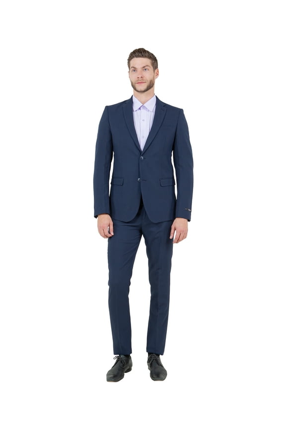 2-Piece Suit Set with Jacket and Dress Pants, Hybrid Fit(Slim To Modern)