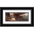 thumbnail image 1 of Vittore Carpaccio 2x Matted 24x14 Black Ornate Framed Art Print 'The Lion of St. Mark', 1 of 2