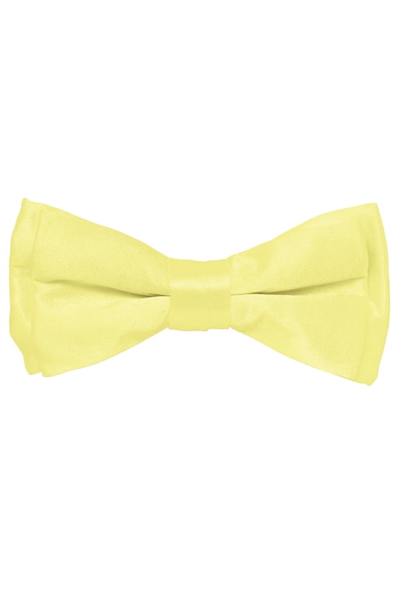 Boy's Solid Silky Bow Tie