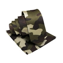 Vittorio Farina Men's Kente Satin Necktie & Pocket Square