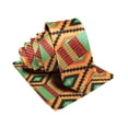 thumbnail image 1 of Vittorio Farina Men's Kente Satin Necktie & Pocket Square, 1 of 7