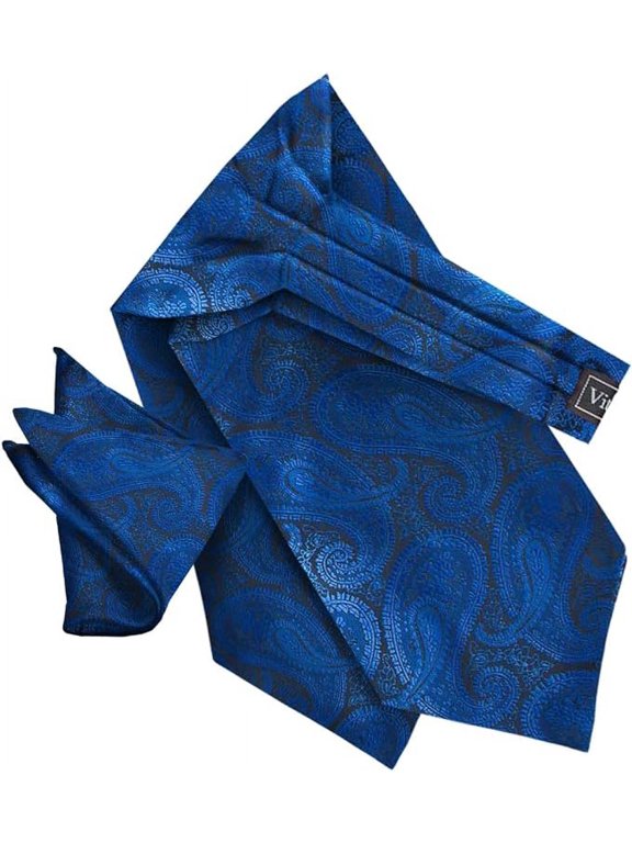 Paisley Tone On Tone Ascot & Pocket Square