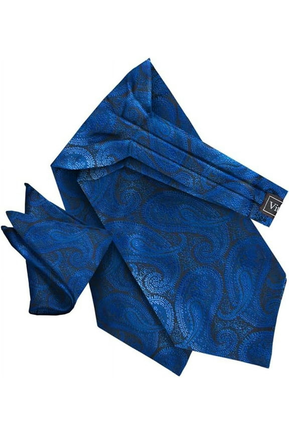 Paisley Tone On Tone Ascot & Pocket Square