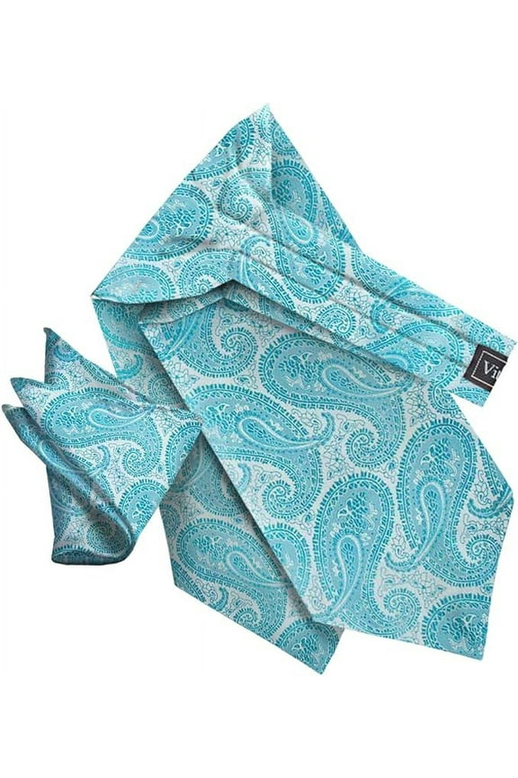 Paisley Tone On Tone Ascot & Pocket Square