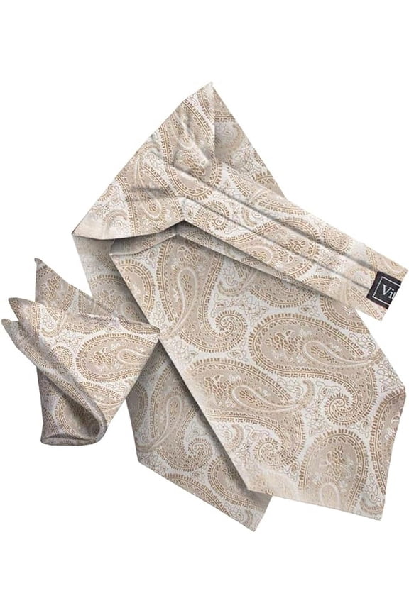 Paisley Tone On Tone Ascot & Pocket Square