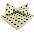 thumbnail image 1 of Vittorio Farina Polka Dot Bow Tie & Pocket Square by Classy Cufflink, 1 of 132