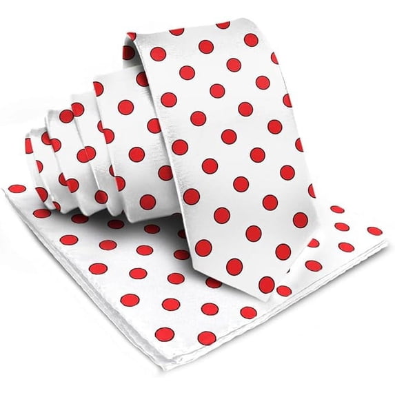 Vittorio Farina Polka Dot Necktie & Pocket Square