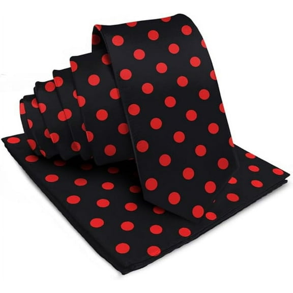 Vittorio Farina Polka Dot Necktie & Pocket Square