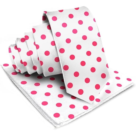 Vittorio Farina Polka Dot Necktie & Pocket Square