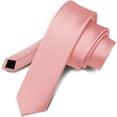 thumbnail image 1 of Vittorio Farina Solid Satin Skinny Necktie, 1 of 199